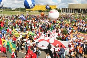 Trabalhadores reivindicam seus diretos em Brasília